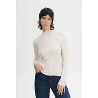 MELA MELA Strickpullover Style NAMARI aus 100% Bio-Baumwolle, Cream melange, – Produktbild 1 von 2