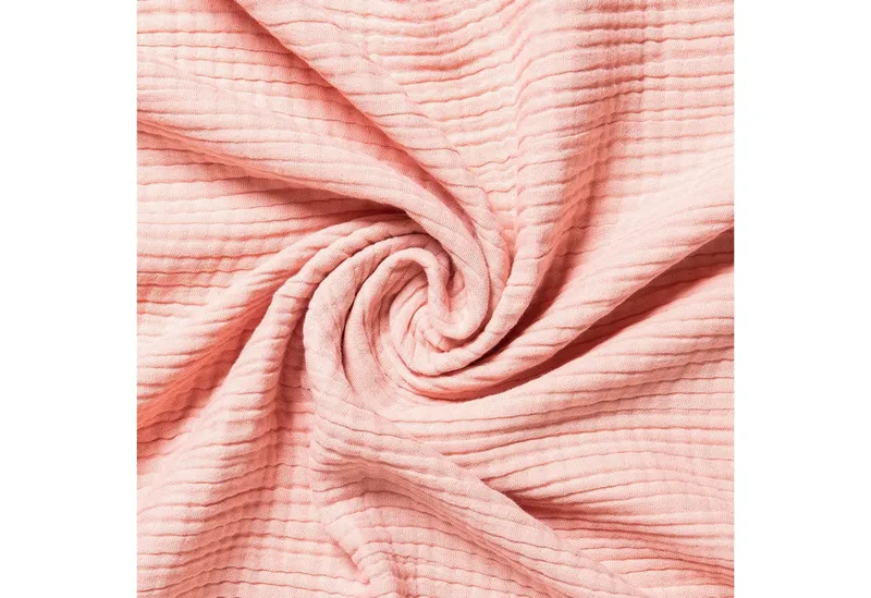 People Wear Organic People Wear Organic Babydecke, Biobaby Mulldecke, 4-lagig, 100% Baumwolle (kbA), 105x105cm, Rosa, – Produktbild 2 von 2