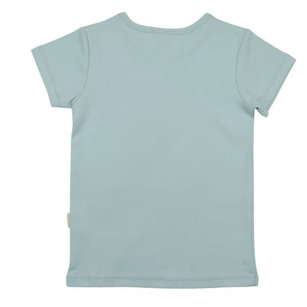 Walkiddy Walkiddy T-Shirt Hellblau Bunter Drache-Frontprint Bio-Baumwolle GOTS – Produktbild 3 von 3