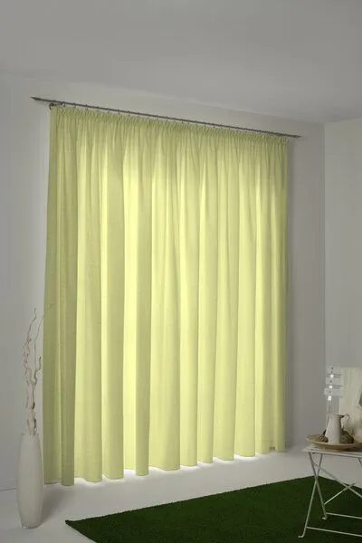 Nature by Adam Nature by Adam Vorhang aus 100% Bio-Baumwolle - Made in Germany - Uni Collection light, Hellgrün, – Produktbild 7 von 7