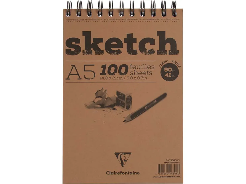 Clairefontaine Clairfontaine Skizzenblock "Sketch", DIN A5, 100 Blatt – Produktbild 1 von 1