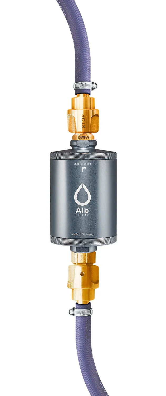 Alb Filter Alb Filter Travel Nano Trinkwasserfilter Keimsperre für den Festeinbau mit Geka Anschluss Titan, Dunkelgrau, – Produktbild 1 von 2