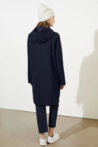 LangerChen Woll-Mantel Modell: Risana, Navy, – Produktbild 5 von 5