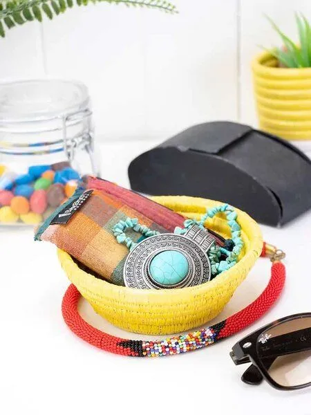WomenCraft WomenCraft Snack- & Schmuckschale - 13cm - Braun, Gelb, – Produktbild 3 von 4