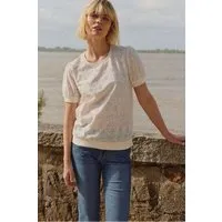 Tranquillo Bluse Leeaa aus Bio-Baumwolle - white / 40 – Produktbild 1 von 2