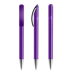 prodir prodir® Drehkugelschreiber DS 3 mit Metallspitze, blaue Mine, lila gefrostet, Lila, – Produktbild 1 von 1