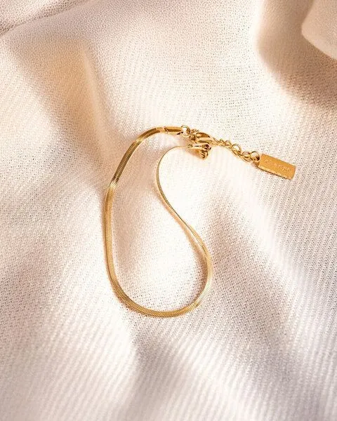 Woodcessories Woodcessories Goldarmband Audre mit 18 Karat Vergoldung, Gold, – Produktbild 1 von 3