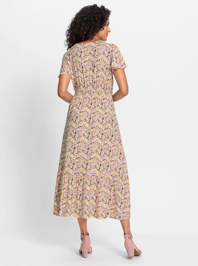 Witt Jerseykleid, Hortensie-gelb-bedruckt, – Produktbild 2 von 2