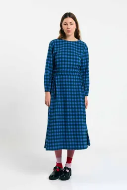 SUITE13LAB SUITE13LAB Damen vegan Kleid Ota Check Blue – Produktbild 1 von 1
