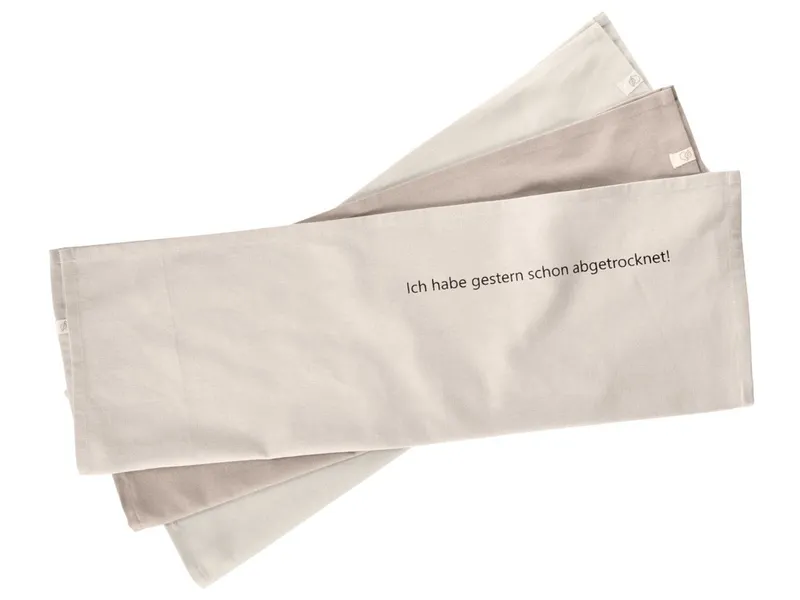 HANS NATUR Geschirrhandtücher Bio-Baumwolle 3er Set Sand Maße 50 x 70 cm, Mehrfarbig, – Produktbild 1 von 2