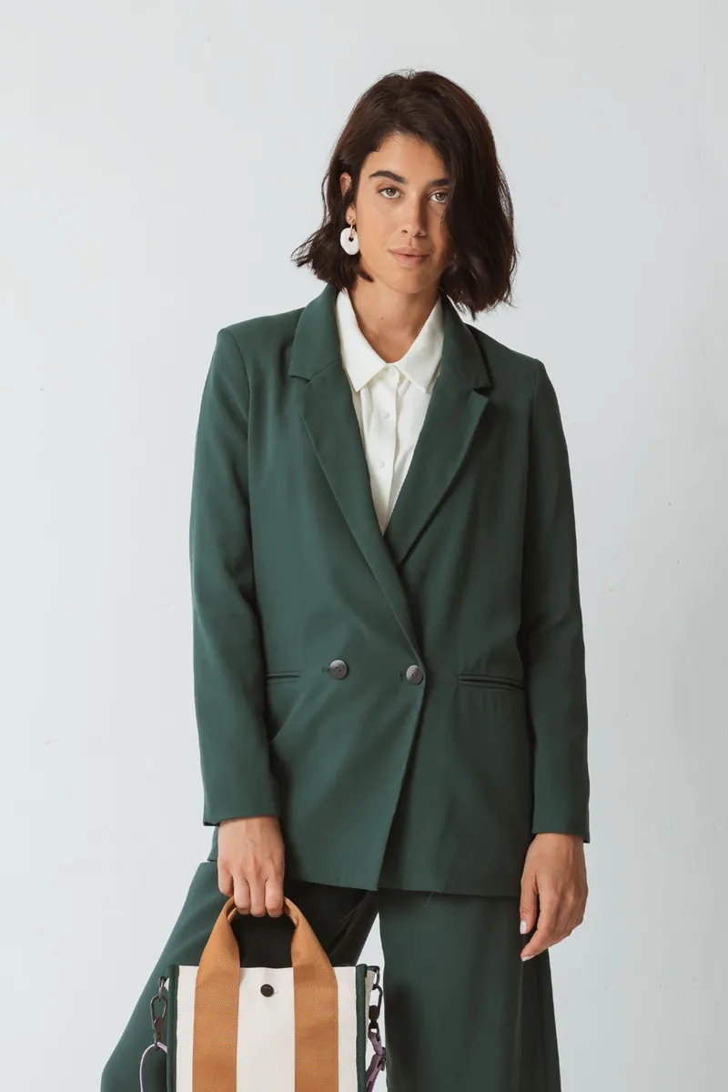 SKFK SKFK Damen vegan Blazer Atxa Grün, Dunkelgrün, – Produktbild 2 von 2