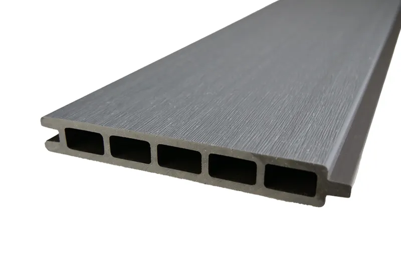 woodstore24 Einzelelement WPC Coex. Zaun / Sichtschutz / Steckzaun, 20 x 140 x 1790 mm, beidseitig stark gebürstet, Modulares Zaunsystem in grey (Serie WoodoWyk) – Produktbild 1 von 1