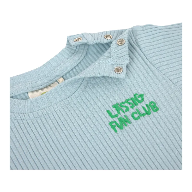 Lässig Lässig Shirt langarm Fun Club Rippqualität, Hellblau, – Produktbild 3 von 3