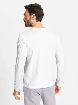 marco donati Langarmshirt weiß-bedruckt – Produktbild 1 von 1