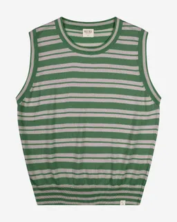 MATONA MATONA Damen vegan Top Knit Grün/Lavendel – Produktbild 1 von 1