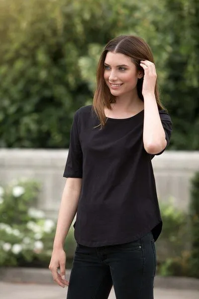 Neutral Neutral® Damen T-Shirt von Neutral Bio Baumwolle Halbarm Half Sleeve, Sports grey, – Produktbild 3 von 4