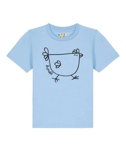 watabout.kids watabout.kids T-Shirt Kinder Le poulet - das Huhn, Blue soul, – Produktbild 1 von 2