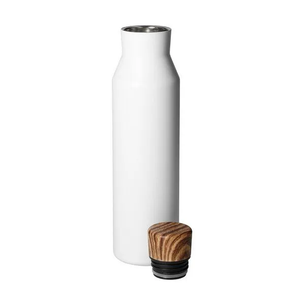 elasto elasto Vakuumflasche "Malmö" - 600 ml Edelstahlflasche mit Schraubverschluss, Weiss, – Produktbild 2 von 4