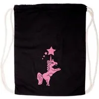 HANDGEDRUCKT HANDGEDRUCKT Schul-Turnbeutel "Einhorn", Natur, – Produktbild 1 von 1