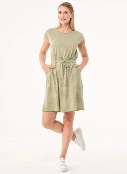 ORGANICATION ORGANICATION Gestreiftes Jerseykleid aus Bio-Baumwolle und Leinen – Produktbild 1 von 1