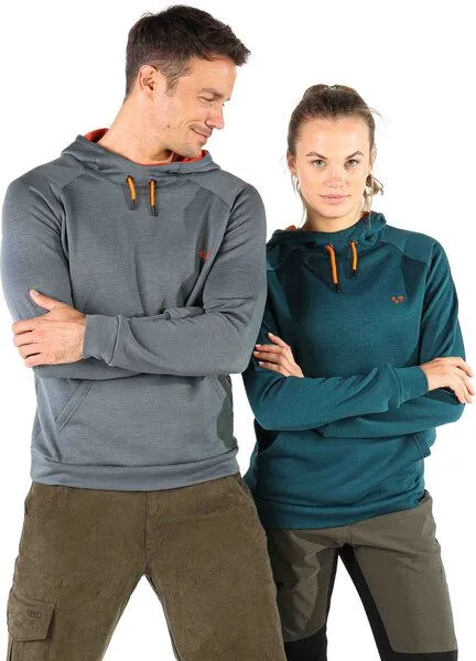 Woolona Woolona Kapuzenpullover - SCOUT - 100% Merinowolle, Grau, – Produktbild 4 von 4