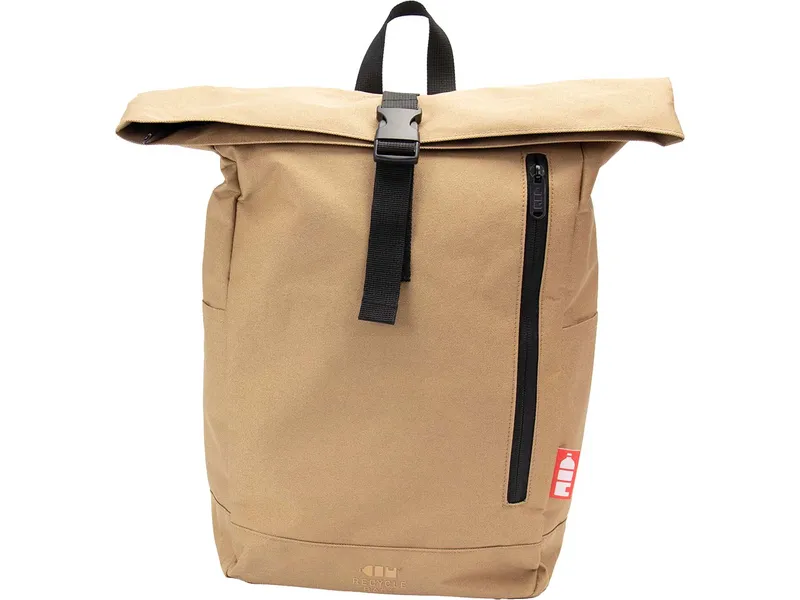 Recycle Bags Recycle Bags Rucksack 'Rolltop Backpack' aus recycelten PET-Flaschen, Sand, – Produktbild 1 von 1