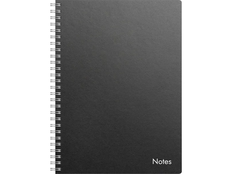 Burde Burde Spiralnotizbuch A5, schwarzer Karton – Produktbild 1 von 1