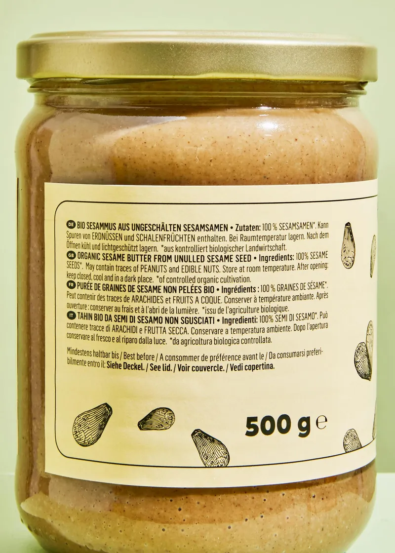 KoRo Dunkles Bio Tahini 500 g – Produktbild 3 von 5