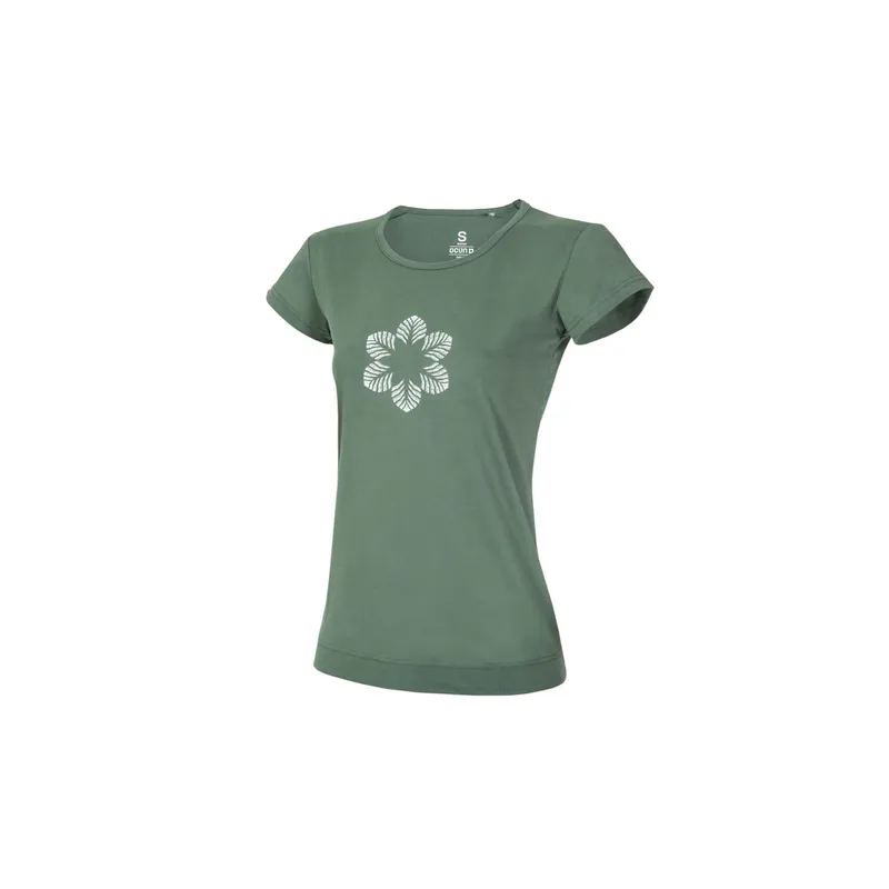 Ocun T-Shirt Frau Ocun Classic T Organic Flower, Vert, – Produktbild 1 von 2