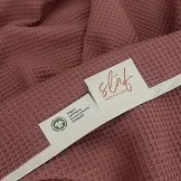 Slāf Slāf Waffelpikee kbA Baumwolle Tagesdecke - Plaid 135x170 Marsala GOTS – Produktbild 1 von 1