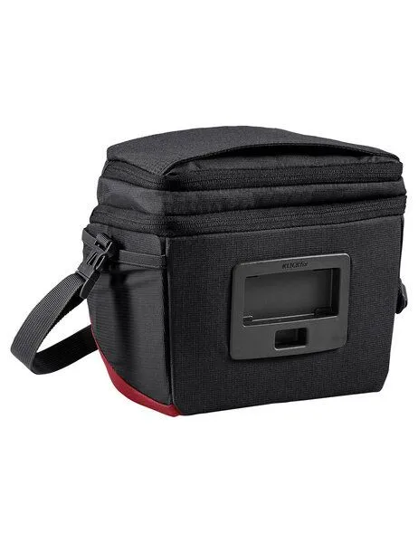 Vaude VAUDE Lenkertaschen OnTour Box M (KLICKfix ready), Black/carmine, – Produktbild 5 von 7