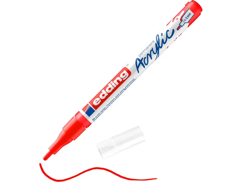 Edding Edding Acrylmarker "Acrylic 5300" Rundspitze fein, Rot, – Produktbild 1 von 1