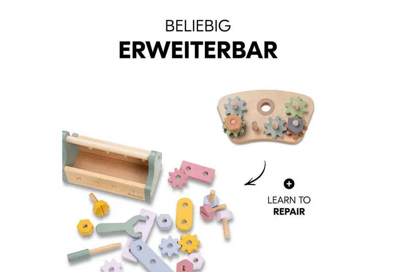Hauck Hauck Motorikbrett Play Repairing S Gears & Nuts, Bunt, – Produktbild 5 von 5