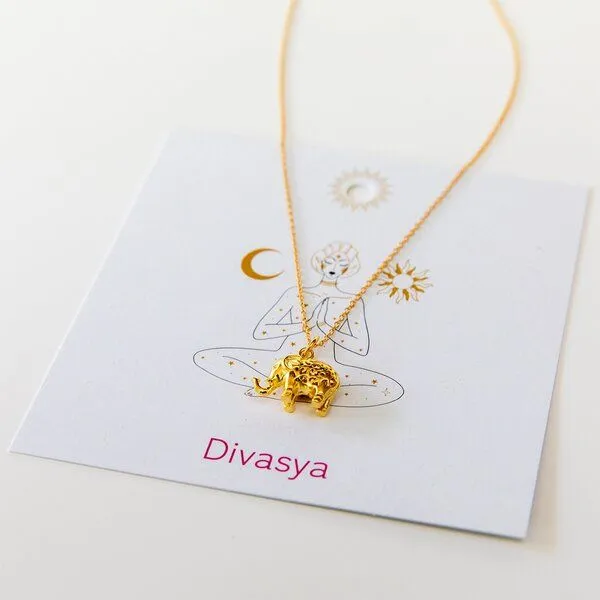 Divasya Divasya Gold-Halskette Elephant Soul – Produktbild 4 von 4