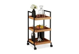 RELAXDAYS RELAXDAYS Servierwagen Bambus mit 3 Etagen, (1 St) – Produktbild 1 von 1