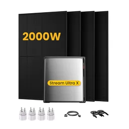 EcoFlow EcoFlow Stream Ultra X, All-in-One Speicher für Balkonkraftwerke, mit 4 x 500 Bifaziale Solarmodule, by Powerness - Stream Ultra X | 3840Wh / 4 x Smart Plug / Standardversand – Produktbild 1 von 1