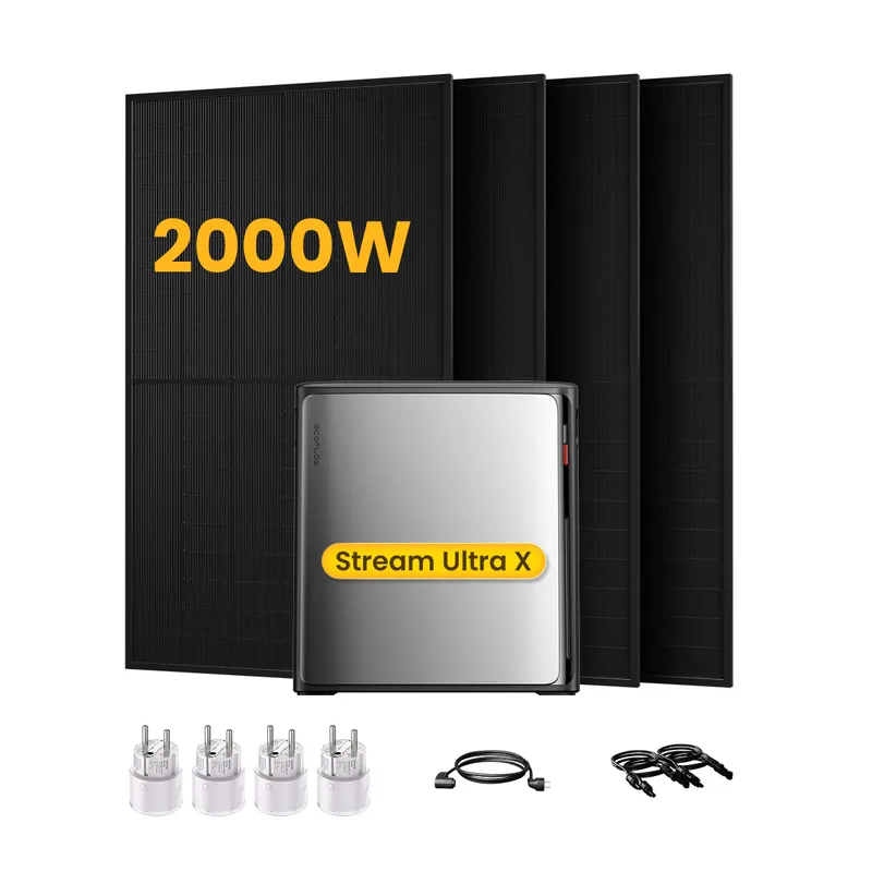 EcoFlow EcoFlow Stream Ultra X, All-in-One Speicher für Balkonkraftwerke, mit 4 x 500W Bifaziale Solarmodule, by Powerness (deal) - Stream Ultra X | 3840Wh / 4 x Smart Plug / Selbstabholung – Produktbild 1 von 1