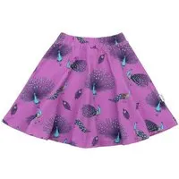 Walkiddy Kinder Rock GOTS-zertifiziert aus Bio-Baumwolle lila mit Pfauenfeder-Muster – Walkiddy, Blau, – Produktbild 1 von 1