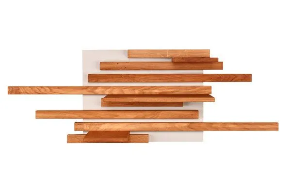 Living Oak Living Oak Wandregal Eiche No.01, Lichtgrau, – Produktbild 2 von 3