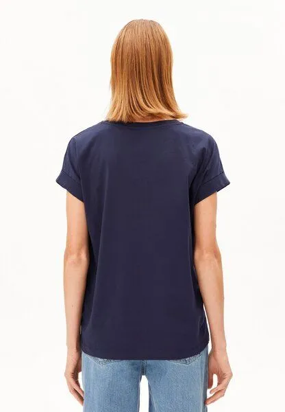 ARMEDANGELS ARMEDANGELS IDAARA Damen T-Shirt aus Bio-Baumwolle, Tinted navy, – Produktbild 2 von 4