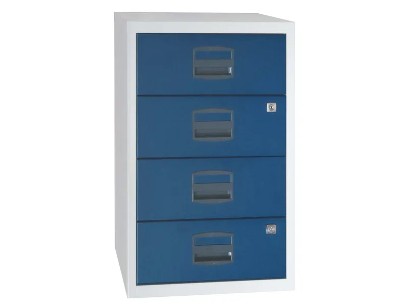 BISLEY Home BISLEY Home Container, mit 4 Schubladen grau/blau – Produktbild 1 von 1