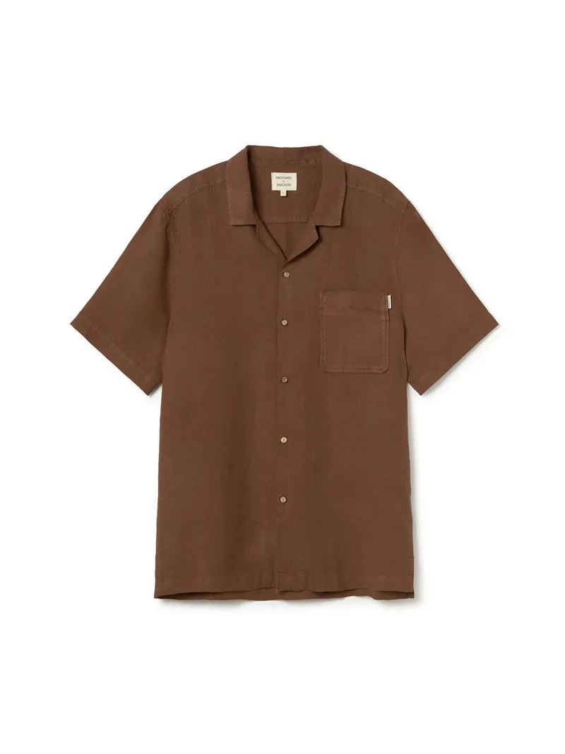 TWOTHIRDS TWOTHIRDS Herren vegan Hemd Makakilo Mocha Braun, Braun, – Produktbild 2 von 2
