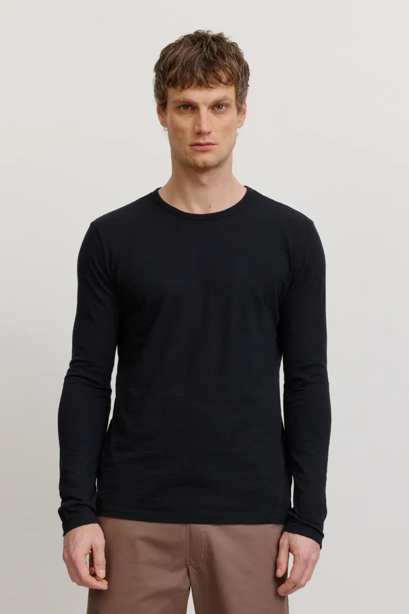 recolution Recolution Herren vegan Longsleeve Maca Schwarz, Schwarz, – Produktbild 2 von 2