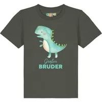 watabout kids watabout.kids T-Shirt Kinder Dinosaurier 03 Großer Bruder, Khaki, – Produktbild 1 von 1