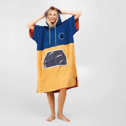 Wave Hawaii Wave Hawaii Flow Poncho L blau L - Herrenjacken – Produktbild 1 von 1