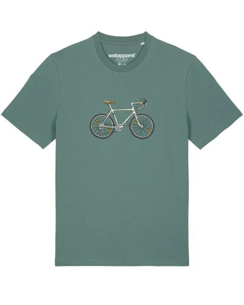 watapparel watapparel T-Shirt Unisex Doodle Bike, Green bay, – Produktbild 1 von 3