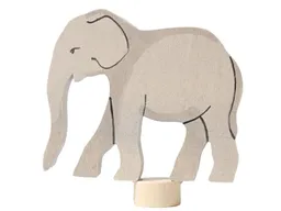 Grimms Grimms Elefant Steckfigur aus Lindenholz, bunt lasiert Höhe7 cm – Produktbild 1 von 1