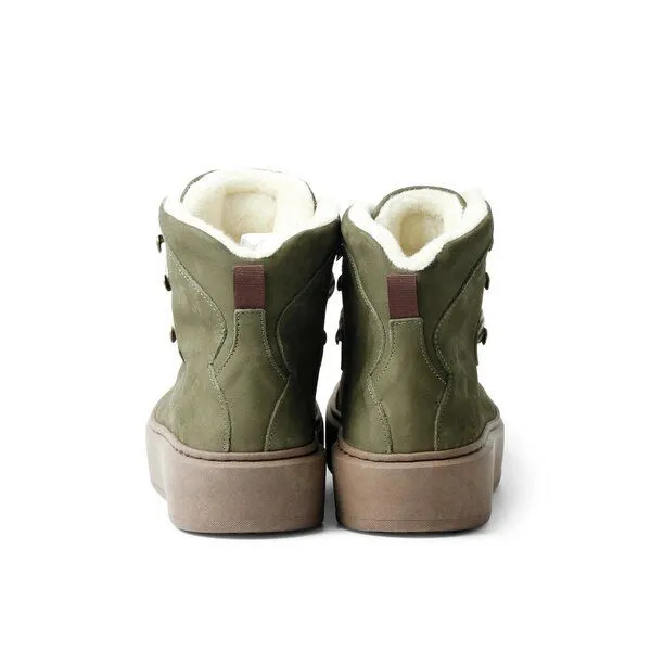Grand Step Shoes Grand Step Shoes Benja, gefütterte Schnürboots, Oliv, – Produktbild 2 von 4
