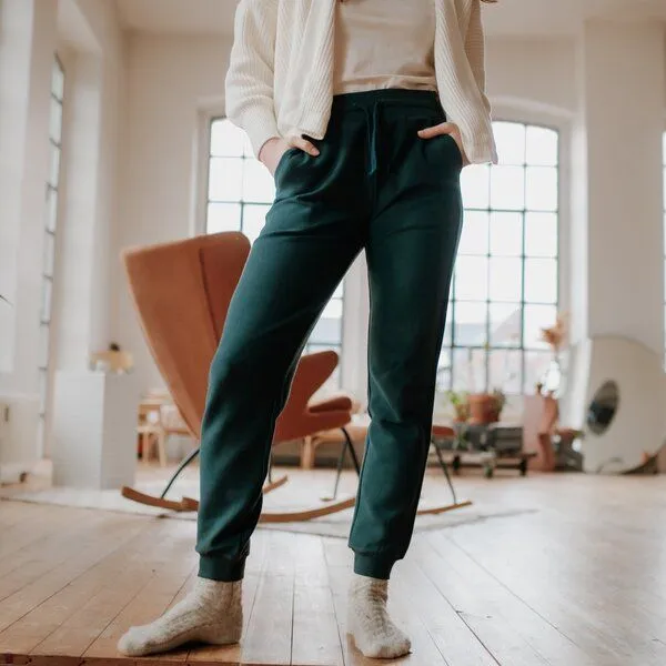 NORDLICHT NORDLICHT Damen Sweathose aus 100% Baumwolle NOVA, Grün, – Produktbild 1 von 4
