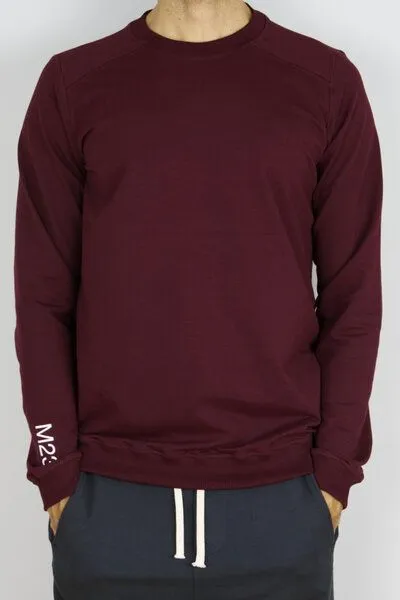 M23 M23 Herren Pullover aus Bio-Baumwolle, Modell „Phil“, Bordeauxrot, – Produktbild 1 von 2